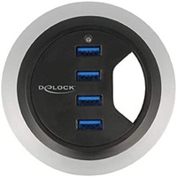 DeLock Tisch USB-Hub, 4x USB-A 3.0, USB-A 3.0 [Stecker]