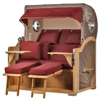 Mr. Deko Strandkorb-Set bene living Königssee Teak Bullauge PE