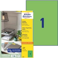 Avery Zweckform AVERY Zweckform Etiketten 3472 grün 210,0 x