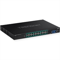 TRENDNET TI Hardened Industrial Rackmount Gigabit Managed Switch, 24x