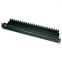 Telegärtner 19Z.AMJ-Modulträger 1HE 24P leer schwarz