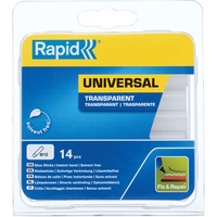 Rapid Klebesticks universal transparent, Durchmesser 12 x 94 mm