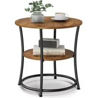 VASAGLE rund vintage braun 55 x 57 cm