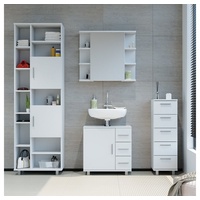 Vicco Badschrank Ilias Weiß 30 x 95 cm