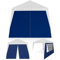 CASARIA Seitenwand Faltpavillon Capri 2er-Set Rot 3x3m