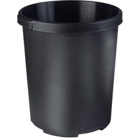 HAN Groß-Papierkorb MOBIL XXL schwarz, 50 Liter, rund, extra