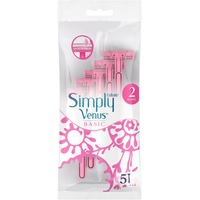 Gillette Venus Simply Venus Damenrasierer, Einwegrasierer, 2 Klingen, 5