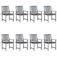 VidaXL Gartenstuhl 59,1 x 57 x 52,5 cm grau