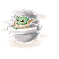 KOMAR Bild KOMAR "Mandalorian The Child Sweet Color", bunt