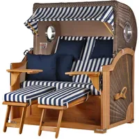 Mr. Deko Strandkorb-Set bene living Königssee Teak Bullauge PE