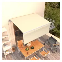 VidaXL Automatisch Gelenkarmmarkise 350 x 250 cm creme inkl.