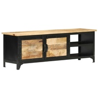 VidaXL TV-Schrank 120×30×40 cm Mango-Massivholz - Schwarz