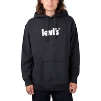 Levi's Relaxed Graphic Hoodie Schwarz Weiß S
