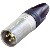 Neutrik NC3MXX-EMC XLR-Steckverbinder Stecker, gerade Polzahl: 3 Silber