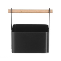 HENDI Table Caddy, mit Holzgriff, Besteckbehälter, Behälter, Nicht geeignet