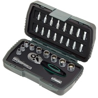 Brüder Mannesmann Werkzeuge Mannesmann 28-tlg. "Gear Lock" Steckschlüsselsatz, 28teilig