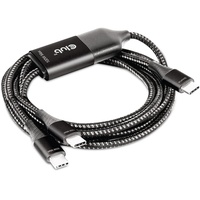 Club 3D USB-Typ-C Y-Ladekabel auf 2x USB-Typ-C max. 100W