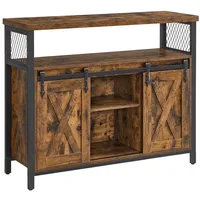 VASAGLE Sideboard LSC092B01 braun 100,0 x 33,0 x 80,0
