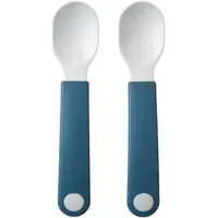 Mepal Lernlöffel Mio deep blue 2er Set