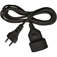 Brennenstuhl Kunststoff-Verlängerungskabel Euro Stecker/ Kupplung 5m schwarz