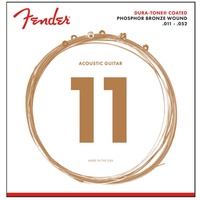 Fender 860CL Phosphor Bronze Acoustic Guitar Strings Dura-Tone® Coated