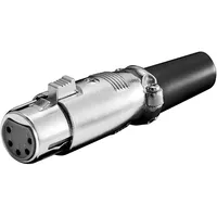 Goobay Mikrofonkupplung, 5Pin - schwarz,