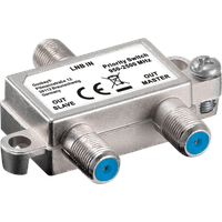 Goobay 51445 - verteilt/schaltet 1 LNB auf 2 SAT-Receiver