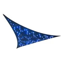 Perel Sonnensegel mit LED-Beleuchtung Dreieckig 3,6 m x 3,6