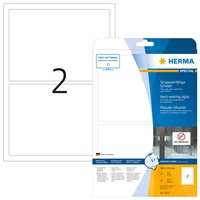 Herma Folienetiketten, 190x135mm, wetterfest, weiß matt, 25 Blatt 50