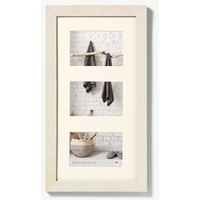 Walther design Bilderrahmen cremeweiss 3x 10x15 cm Galerie mit