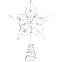 COM-FOUR® Deko Stern Weihnachten - Weihnachtsdekoration Stern aus Metall