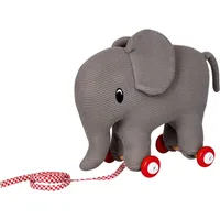 Die Spiegelburg Elefant auf Holzrollen BabyGlück (gestrickt),
