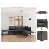 VidaXL Gartenlounge-Set 6-tlg. grau