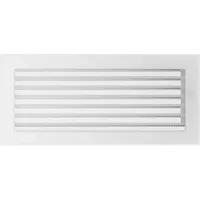 Kratki Lüftungsgitter Kamingitter 17cm x 37cm Weiss mit Jalousien