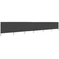 VidaXL 6-teiliges Windschutzgewebe 800 x 80 cm Grau
