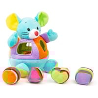 Small Foot Company small foot Stoffspielzeug Steck-Maus, farbenfrohes Motorikspielzeug