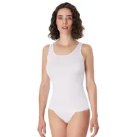 SCHIESSER Trägertop (Tops) Luxury in Weiß | Gr.: 46