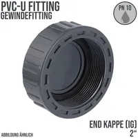 PROFEC PVC-U, 2 Zoll IG, 10 bar, grau -