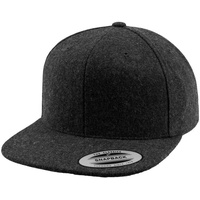 Flexfit Melton Wool Snapback Cap - Grau,