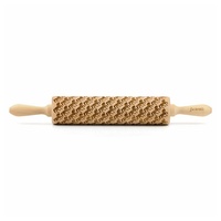Folkroll Teigroller FOLKROLL "3D-Motiv-Teigrolle", braun, L:43cm, Buchenholz, Teigroller, Pferde