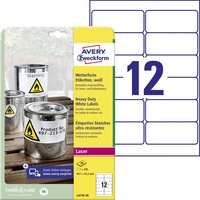 Avery Zweckform wetterfeste Folienetiketten 99,1 x 42,3 mm
