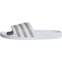 Adidas Adilette Aqua Cloud White / Platinum Metallic /
