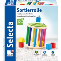 Selecta 62007 - Sortierrolle, Steckbox, Holz, 13 cm