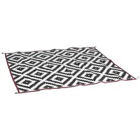 Bo-Camp Picknickdecke, schwarz/weiß/rot, 270x200cm