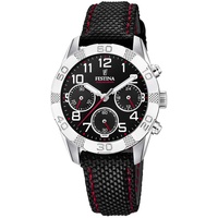 Festina Jungen Chronograph Quarz Uhr mit Stoff Armband F20346/3