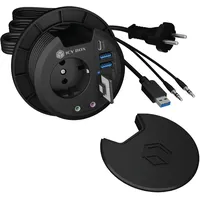 Icy Box IB-HUB1430-CR USB 3.2 Gen 1 Multiport Tisch-Hub