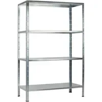 SCHULTE Regalwelt Steckregal 4 Fachböden, 180x60x40 cm (HxBxT), verzinkt