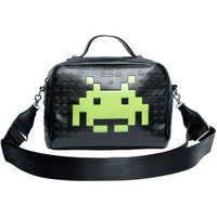 Karactermania Space Invaders Alien-Cake Schultertasche, Schwarz