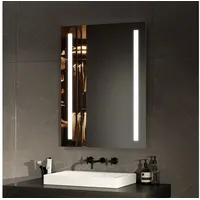 EMKE Emke, - LED Badspiegel 80x60cm Badezimmerspiegel mit Kaltweißer