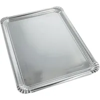 Papstar Starpak Servierplatten, Pappe, PET-beschichtet eckig 34 cm x